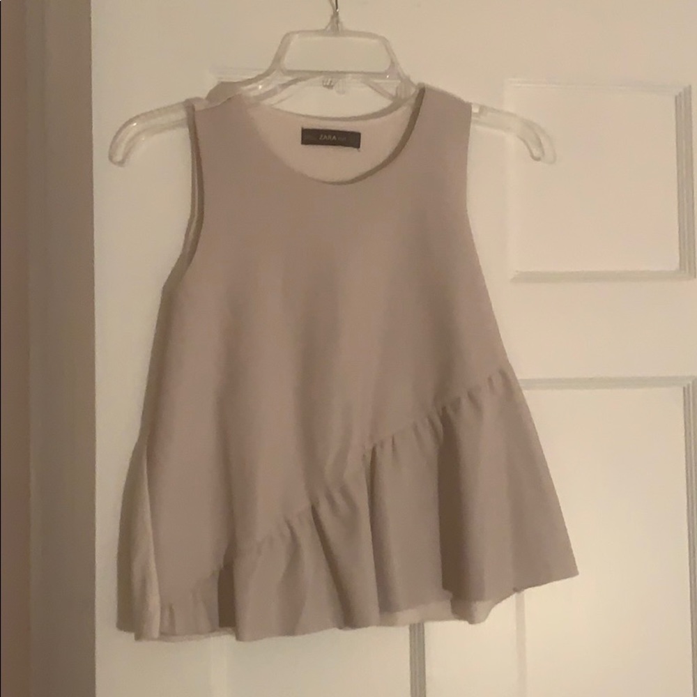 Zara knit and leather top!